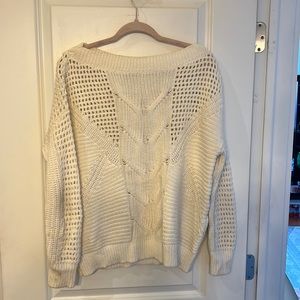 Express white sweater